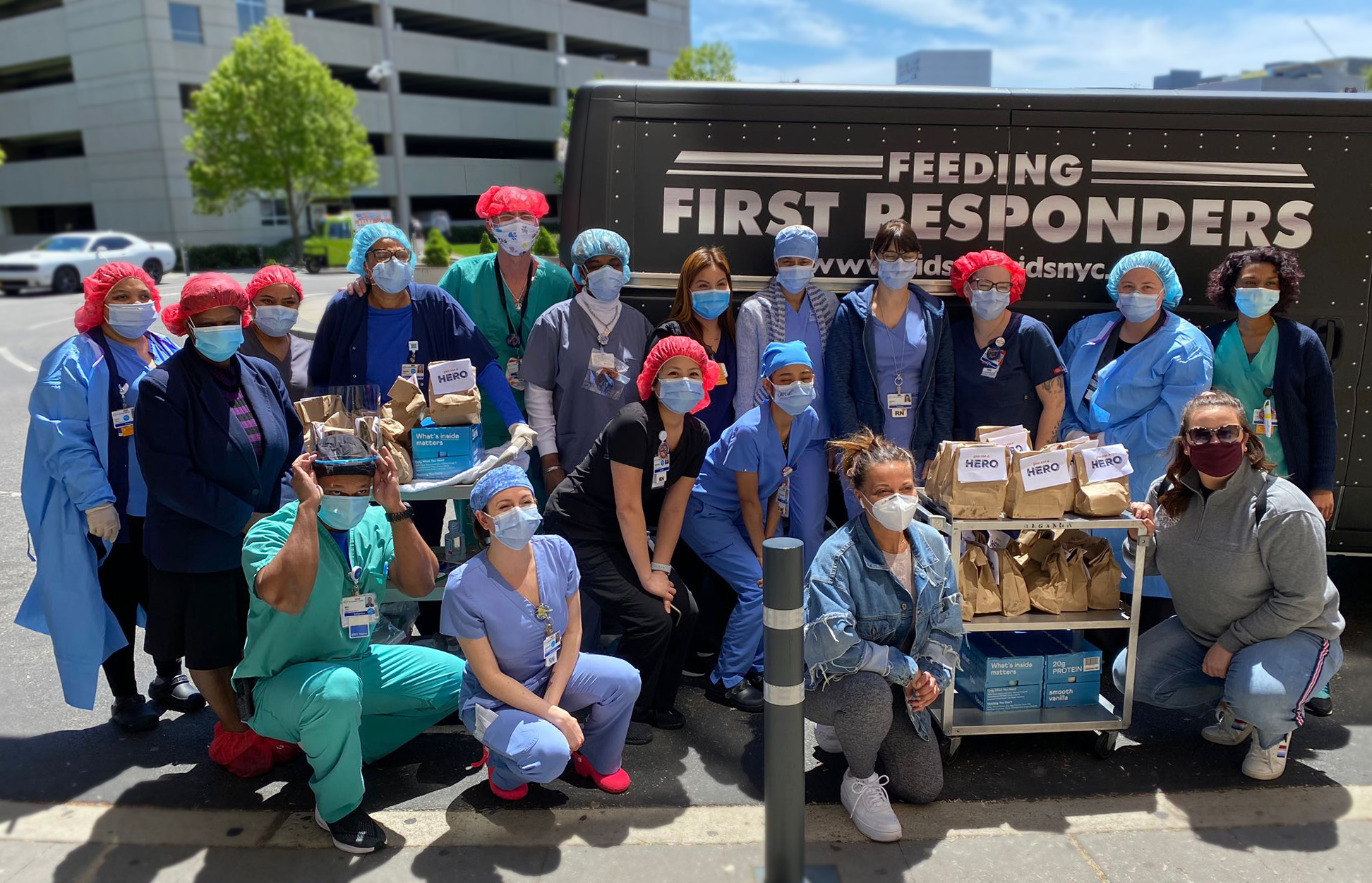 Feeding First Responders with Paterson, NJ native Dolores Catania of Real Housewives of New Jersey