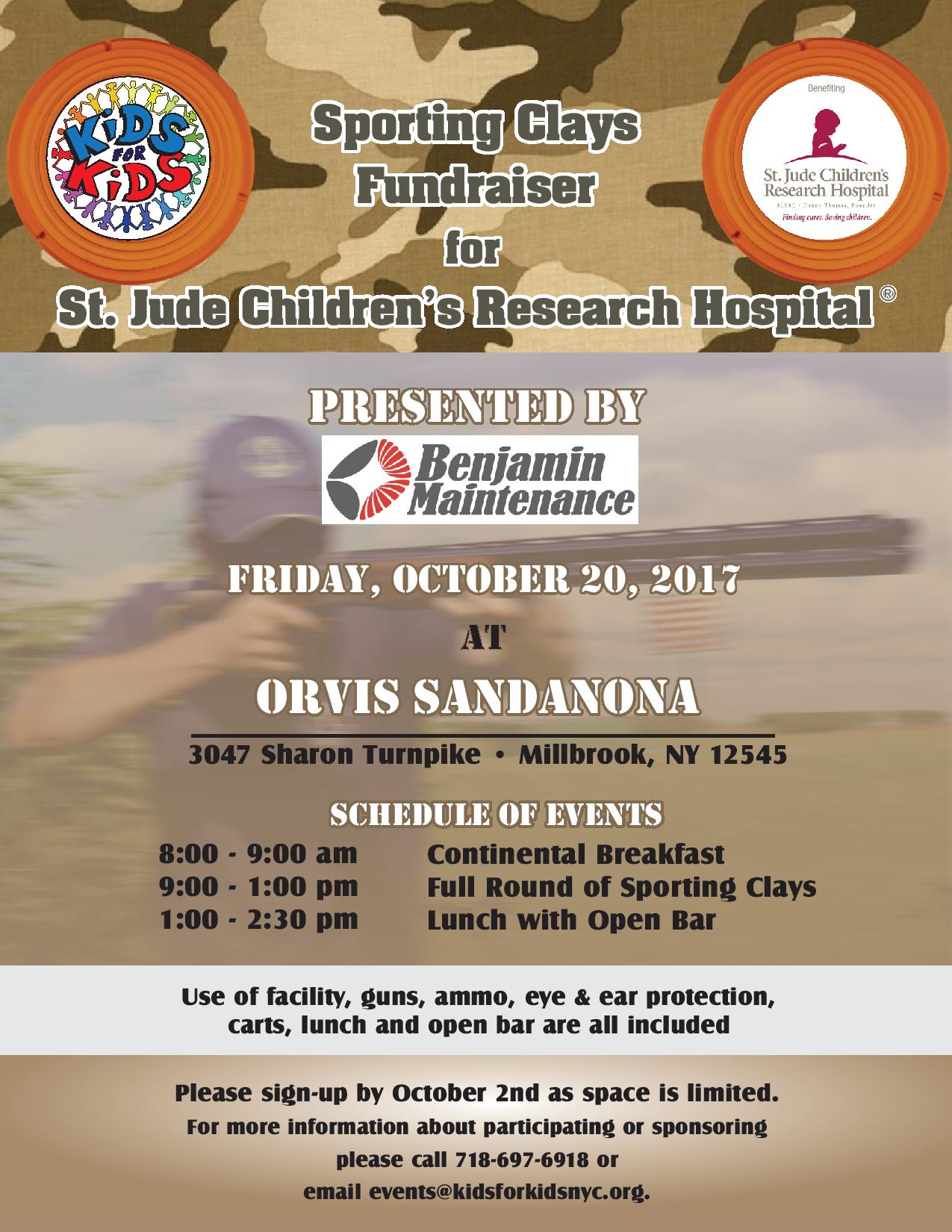 Kids for Kids Fall Sporting Clays Fundraiser