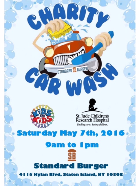 Kids for Kids Car Wash- May 7, 2016